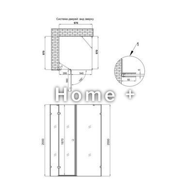 Душова кабіна Qtap CAPRICORN CRM1011SC6 100х100 см, скло Clear 6 мм, CalcLess, без піддона SD00039712 фото