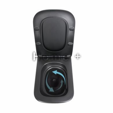Унітаз підвісний Qtap Tern New Ultra Quiet із сидінням із сидінням Soft-Close MATT BLACK QT17332303ASMB SD00052572 фото