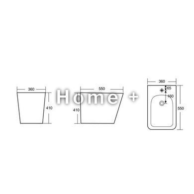 Біде підлогове Qtap Tern 560х360х400 White QT1744003CW SD00042534 фото