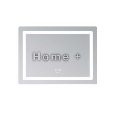 Дзеркало Lidz Kubis (KU2) 700х500 з LED-підсвіткою Touch, з антизапотіванням, з димером, рег. яскравості LD78LF90448486 SD00054610 фото
