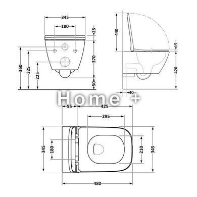 Унітаз підвісний Qtap Tern New Ultra Quiet із сидінням із сидінням Soft-Close MATT BLACK QT17332303ASMB SD00052572 фото