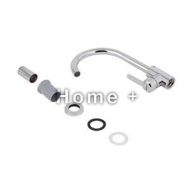 Смеситель для кухни U-образный Brinex Pure 015F U-образный Chrome BRIPUR015FCRM SD00053180 фото