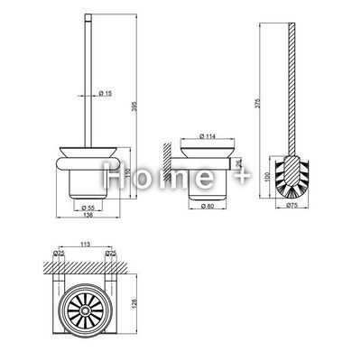 Йоржик для унітаза Qtap Stetka 3102103B SD00042764 фото