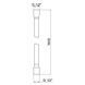Шланг для ручного душа Qtap Hadice 1600 мм прямоугольный QTHADPVCSQ160B Black Matt
