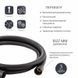 Шланг для ручного душа Qtap Hadice 1600 мм QTHADPVC160B Black Matt