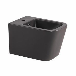 Биде подвесное Qtap Tern 520x350x330 мм, Anthracite QT17551303GAN SD00054292 фото