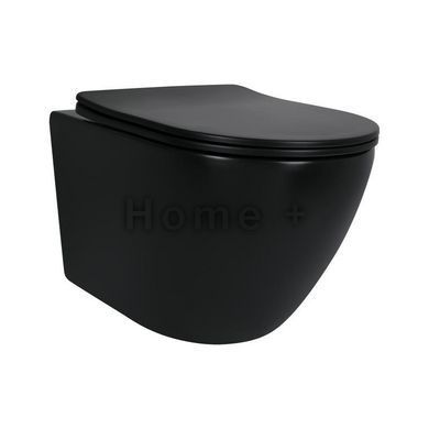 Унітаз підвісний Qtap Robin New Ultra Quiet із сидінням із сидінням Soft-Close MATT BLACK QT13332381ASMB SD00052574 фото