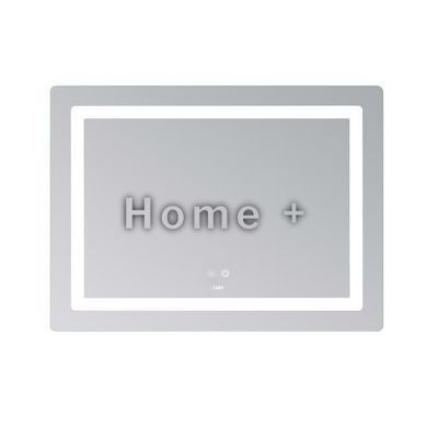 Дзеркало Lidz Kubis (KU2) 900х700 з LED-підсвіткою Touch, з антизапотіванням, з димером, рег. яскравості LD78LF90448452 SD00054576 фото