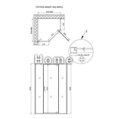 Душевая кабина Qtap Scorpio CRM10995-AC6 90х90 см, стекло Clear 6 мм, CalcLess, без поддона SD00039714 фото