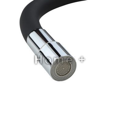 Проточный кран-водонагреватель с гибким изливом для кухни Lidz Warm 064 LDWAR064BLA49093 Black/Black SD00055217 фото