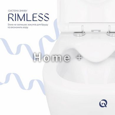 Унітаз підвісний Qtap Jay безобідковий із сидінням Soft-close QT07335176W SD00036224 фото