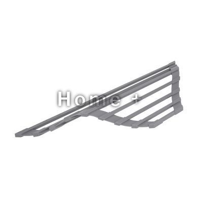 Сушарка для кухонної мтйки кутова Lidz Acsis LA17 Gray, квадратна основа, для посуду 430х175 мм SD00055894 фото