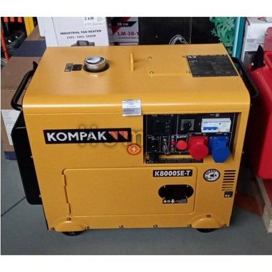 Генератор дизельний KOMPAK K8000SE-T ATS 6,4 / 6 кВт