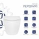 Унитаз подвесной Qtap Robin безободковый с сиденьем Soft-close QT13332141ERW